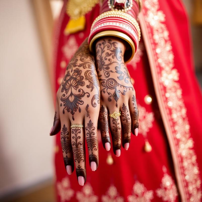 Bridal Mehandi henna design by Aakash Mehandi Art Jaipur