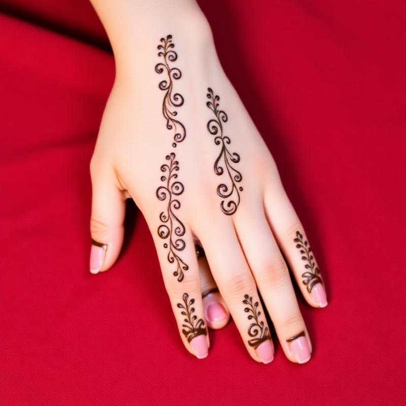 Indo-Arabic Mehandi henna design by Aakash Mehandi Art Jaipur